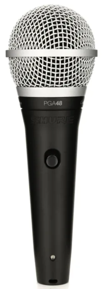 SHURE PGA 48 Dynamic Microphone with XLR-XLR Cable