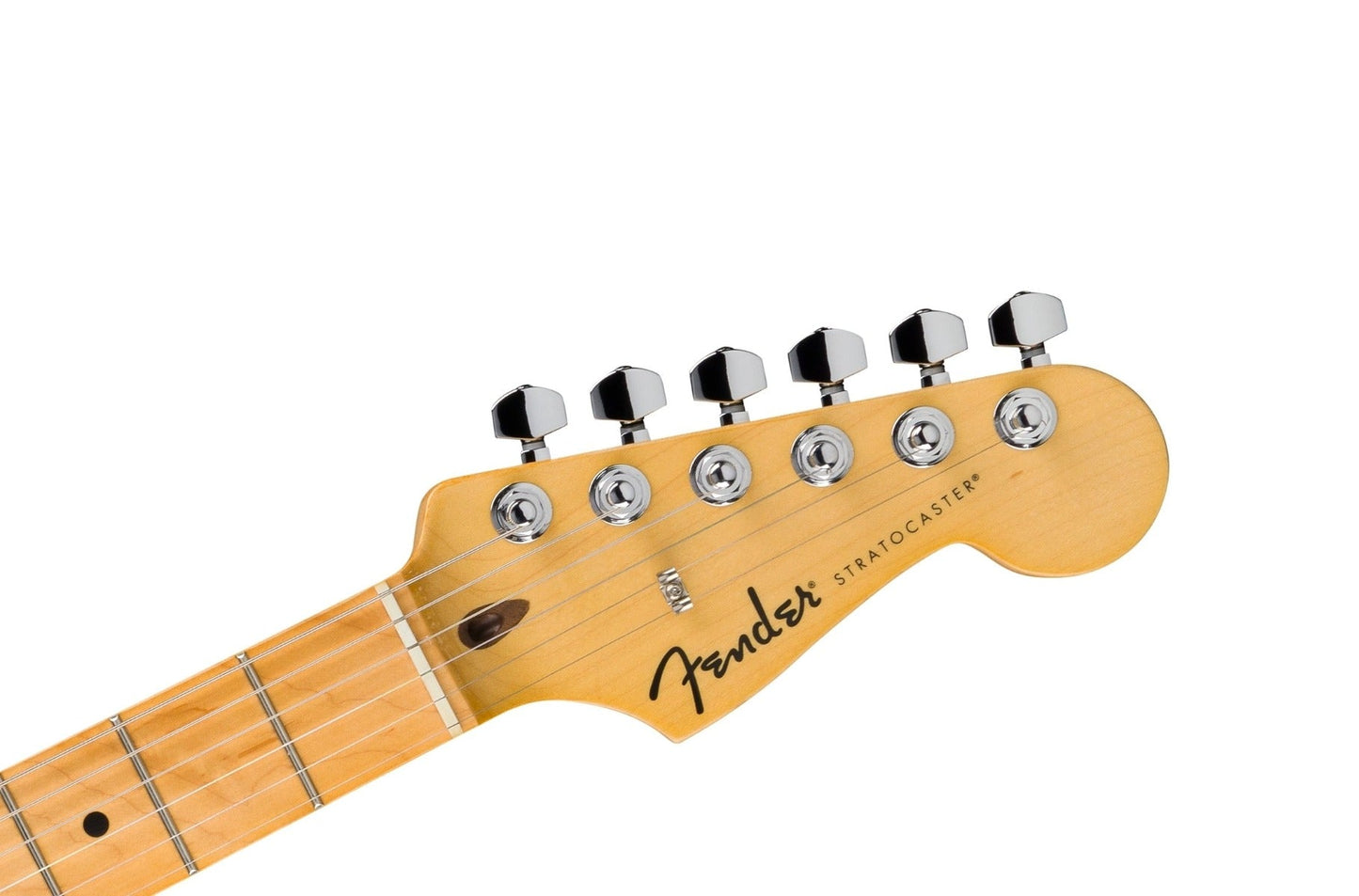 Fender Standard Stratocaster, Maple Fingerboard in White Pickguard in Candy Cola
