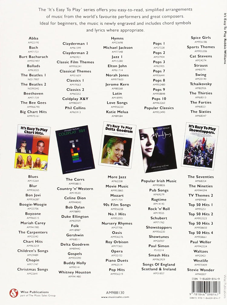 It's Easy To Play Robbie Williams PVG