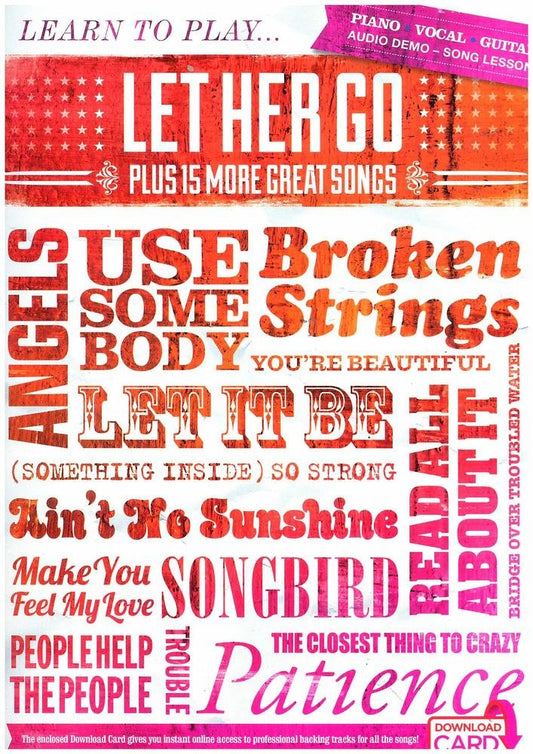 Learn To Play Let Her Go Plus 15 More Great Songs BK/OLA PVG