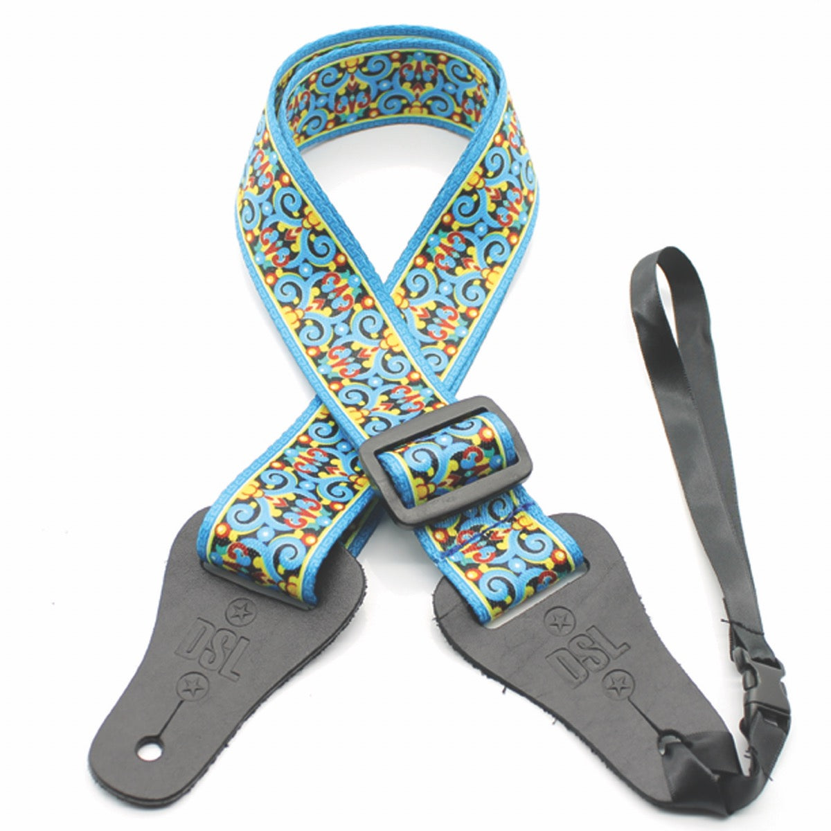 DSL 38UKPOLY Series Ukulele Weaving 38mm Strap in SW Blue