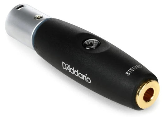 D'Addario Planet Waves XLR Male to 1/4 Inch Female Balanced Adapter