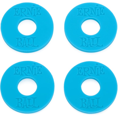Ernie Ball Strap Blocks 4pk in Blue