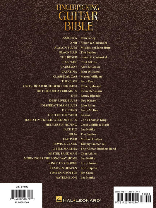 Fingerpicking Guitar Bible Guitar Recorded Version Softcover Tab
