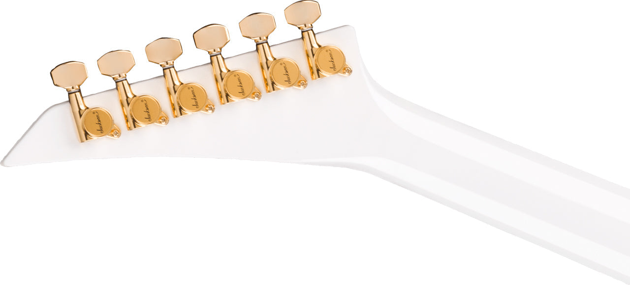 Jackson MJ Series Rhoads RR24MG in White with Black Pinstripes
