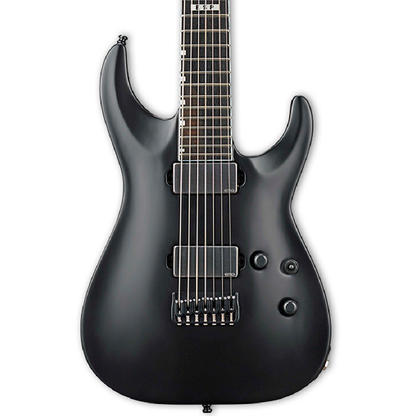 ESP E II Horizon NT 7B Hipshot 7 String Baritone in Black Satin