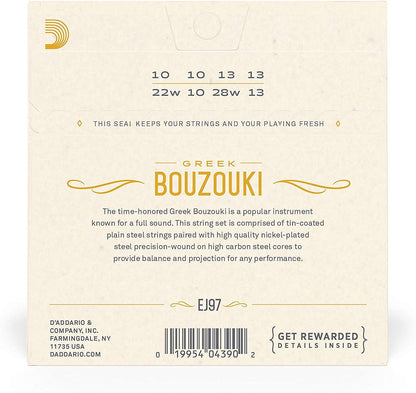 D'Addario EJ97 Greek Bouzouki 8 String Set Strings