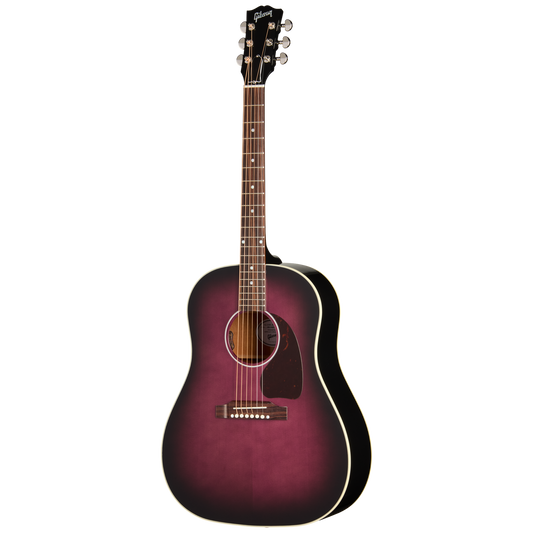 Gibson J-45 Standard Acoustic Electric Guitar in Purple Burst