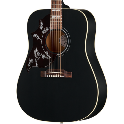 Gibson Hummingbird Special Left Handed Acoustic Electric Guitar in Satin Ebony