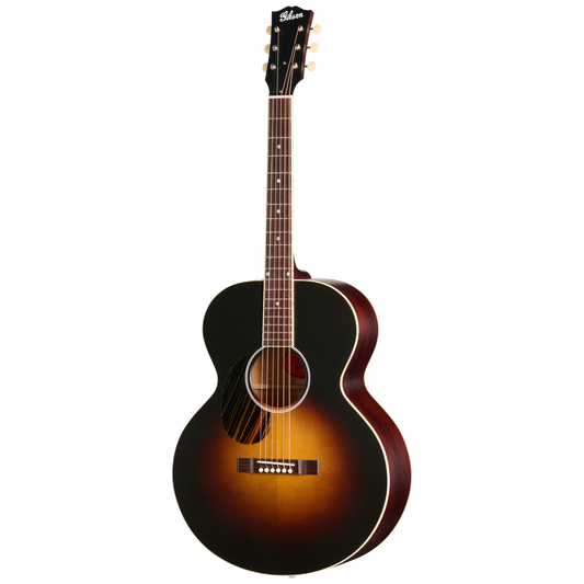 Gibson J-185 Century 12 Fret Left Handed Acoustic Guitar in Vintage Sunburst