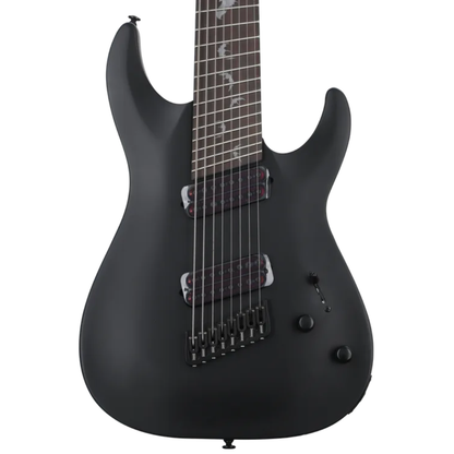 Schecter Damien 8 Multiscale 8 String in Satin Black