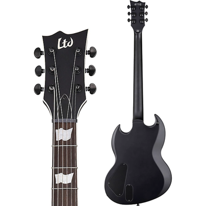 ESP LTD Viper 400 Baritone Electric Guitar in Black Satin