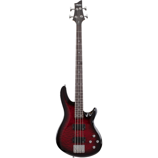 Schecter C-4 Plus Electric Bass in See Through Cherry Burst