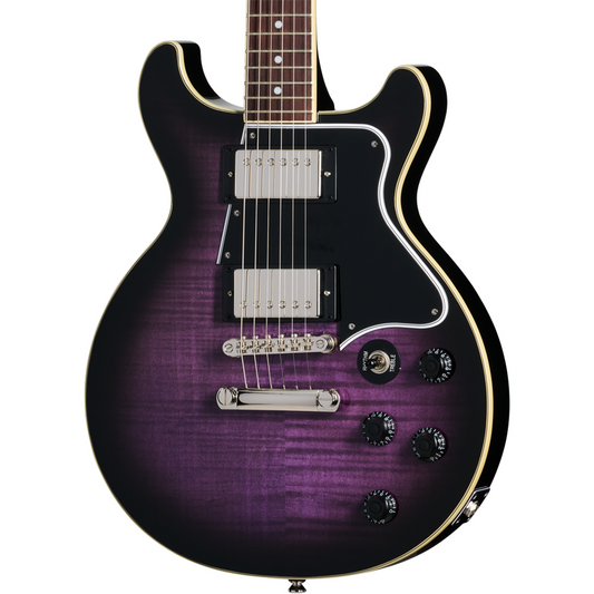 Epiphone Les Paul Special Double Cut Figured Electric Guitar in Purple Burst