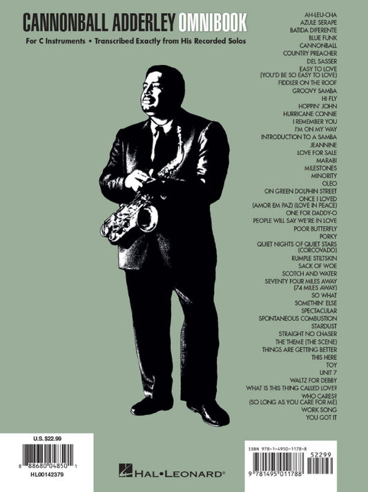Cannonball Adderley Omnibook C Edition