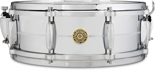 Gretsch USA Custom Series 5" x 14" Chrome Over Brass Snare Drum