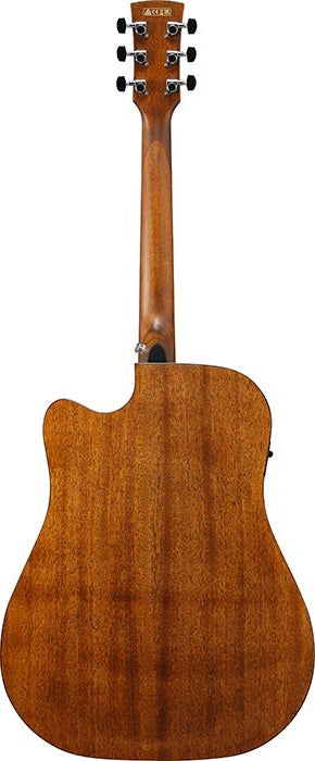 Ibanez AW65ECE Artwood Solid Acoustic Guitar in Natural Low Gloss