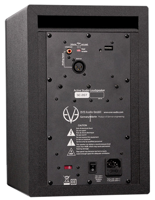 EVE Audio SC207 2 Way 6.5" Professional Studio Monitor Speaker