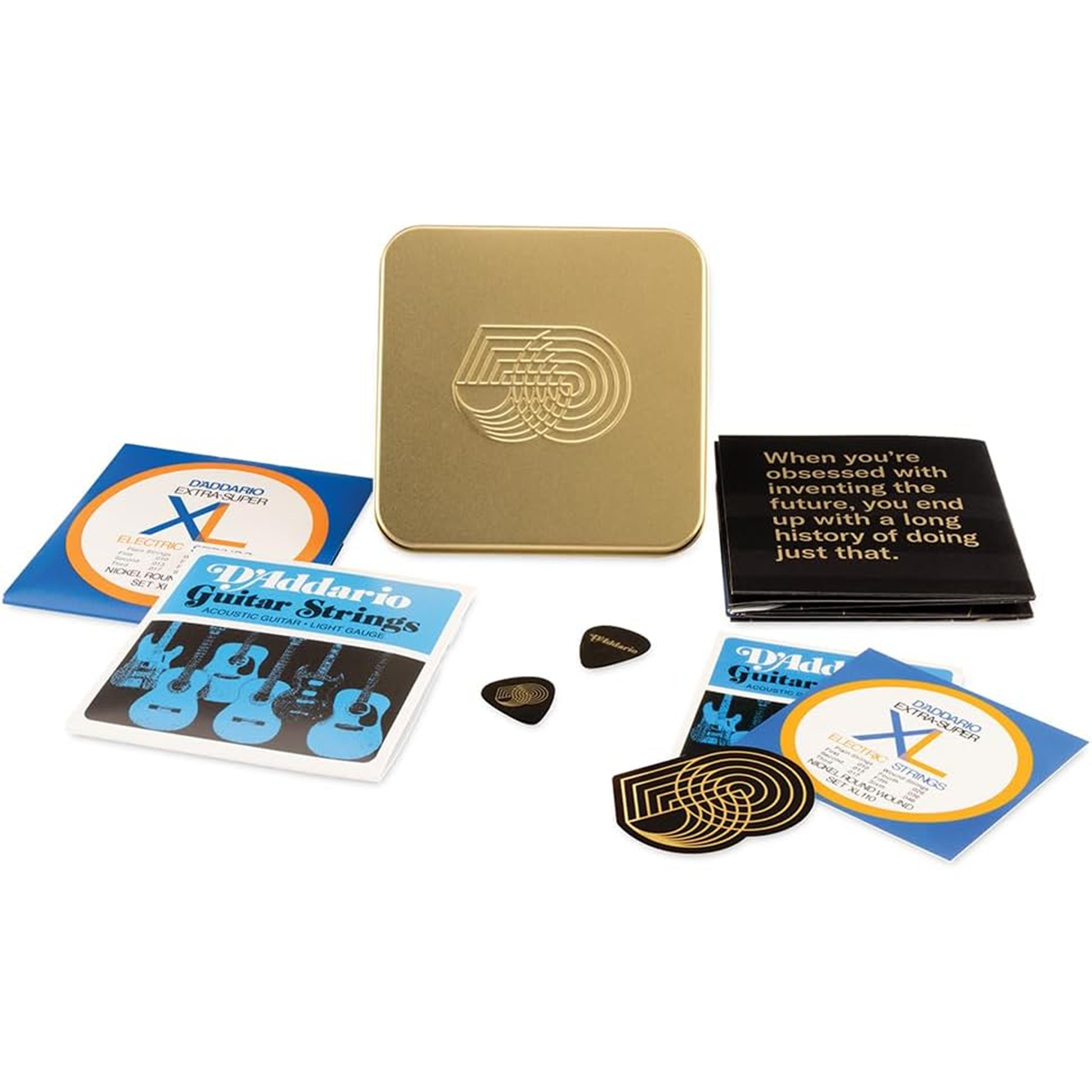 D'Addario 50th Anniversary String Tin Pack EJ16 / EXL110 Collector Tin
