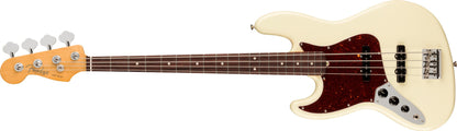 Fender American Professional II Jazz Bass Left Hand, Rosewood Fingerboard in Olympic White