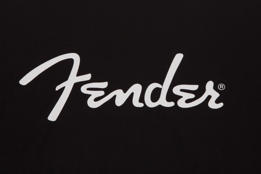 Fender Spaghetti Logo XXXL Size T-Shirt in Black