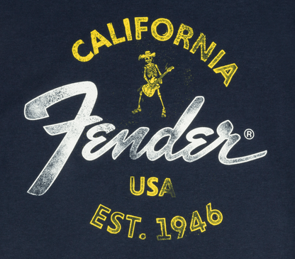 Fender Baja Blue XL Size T-Shirt in Blue