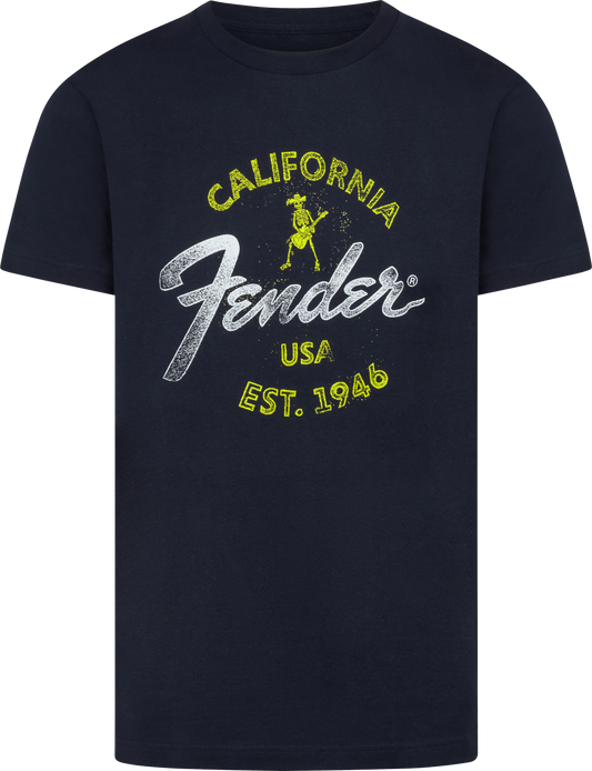 Fender Baja Blue Large Size T-Shirt in Blue