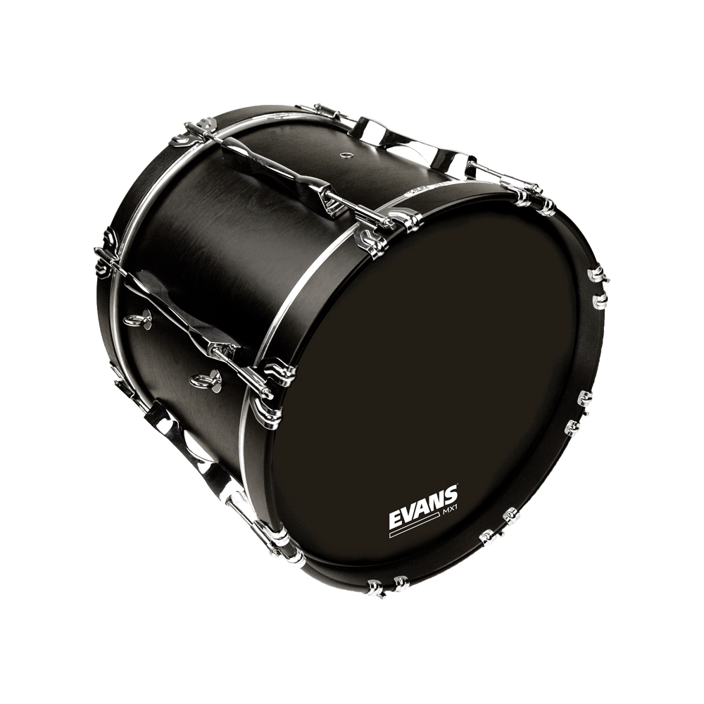 Evans MX1 Black Marching 32" Bass Drum Head