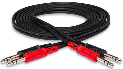 HOSA CSS201 Stereo Interconnect Dual Cable 1/4" TRS to Same