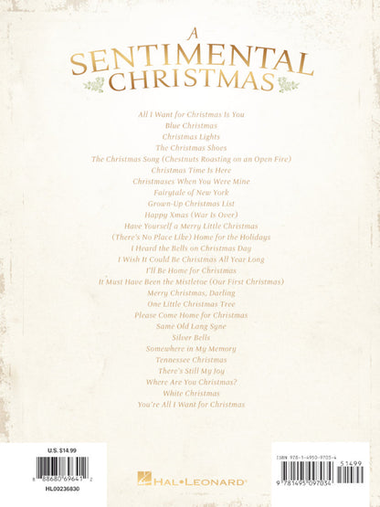 A Sentimental Christmas PVG