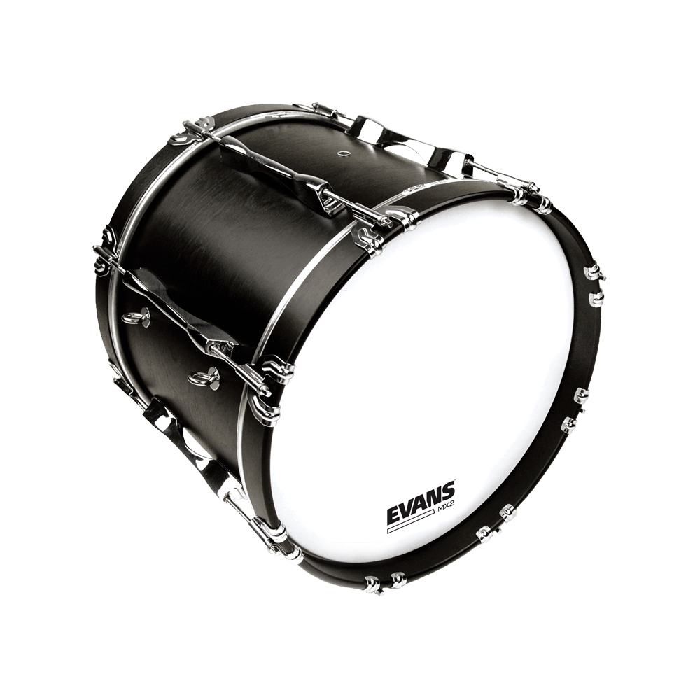 Evans MX2 White Marching 26" Bass Drum Head