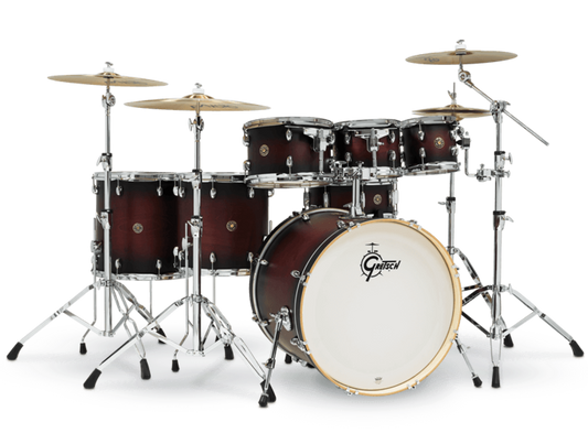 Gretsch Catalina Maple 7 Piece Shell Pack in Satin Deep Cherry Burst