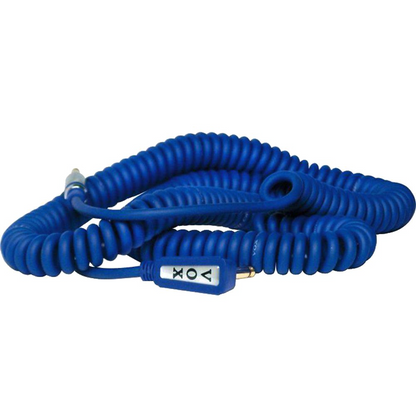 VOX VCC 9m Vintage Coiled Guitar Cable in Blue