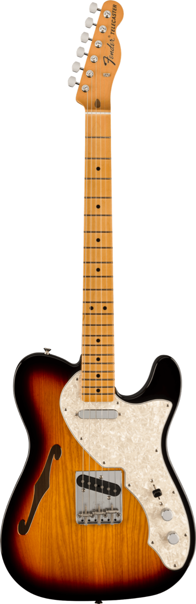 Fender Vintera II '60s Telecaster Thinline, Maple Fingerboard in 3-Color Sunburst