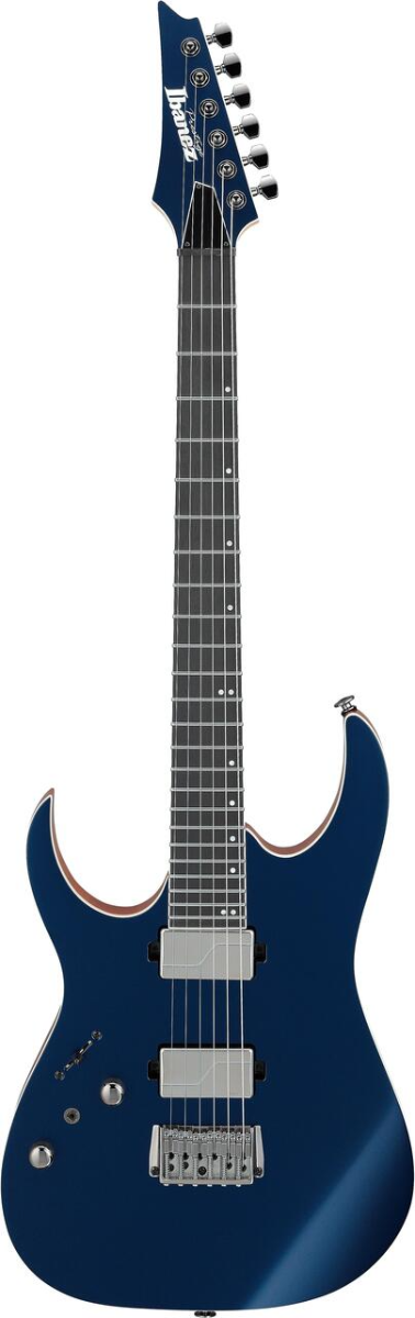 Ibanez Prestige RG5121RL Left Handed Electric Guitar in Dark Tide Blue Flat