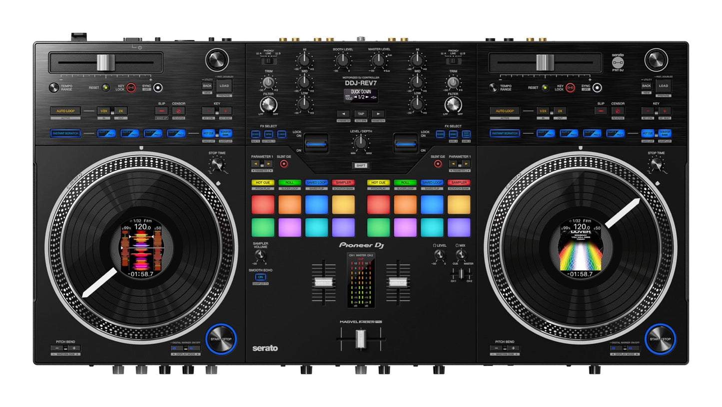 Pioneer DDJ-REV7 Scratch Style 2 Channel Professional DJ Controller in Black