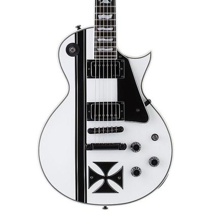 ESP LTD James Hetfield Signature Iron Cross Electric Guitar in Snow White