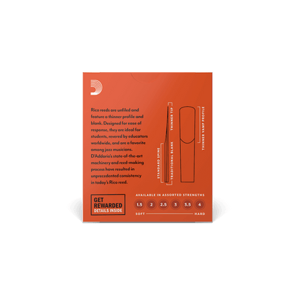 Rico By D'Addario Strength 2.5 10 Pack Bb Clarinet Reeds