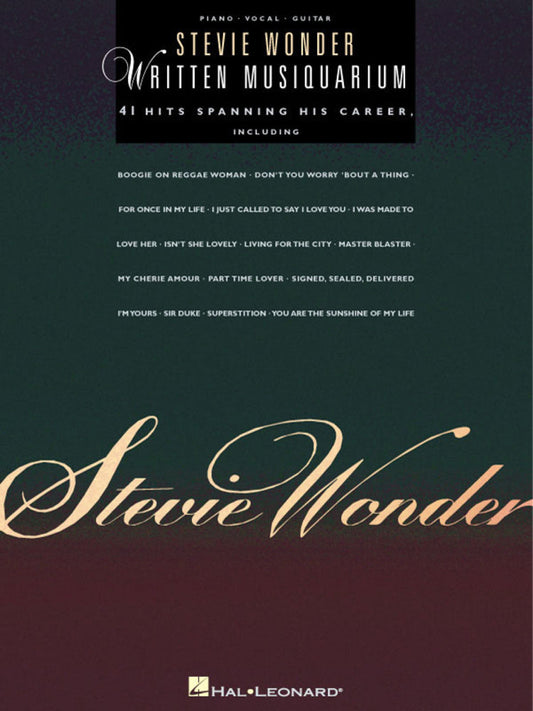 Stevie Wonder Written Musiquarium PVG