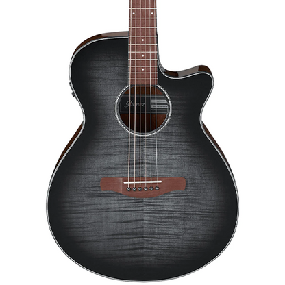 Ibanez AEG70 Acoustic Electric Guitar in Transparent Charcoal Burst High Gloss