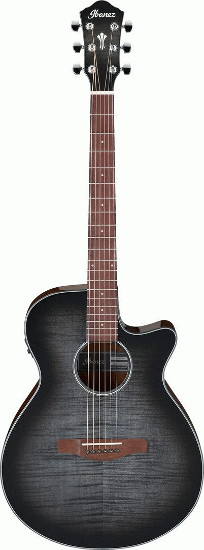Ibanez AEG70 Acoustic Electric Guitar in Transparent Charcoal Burst High Gloss