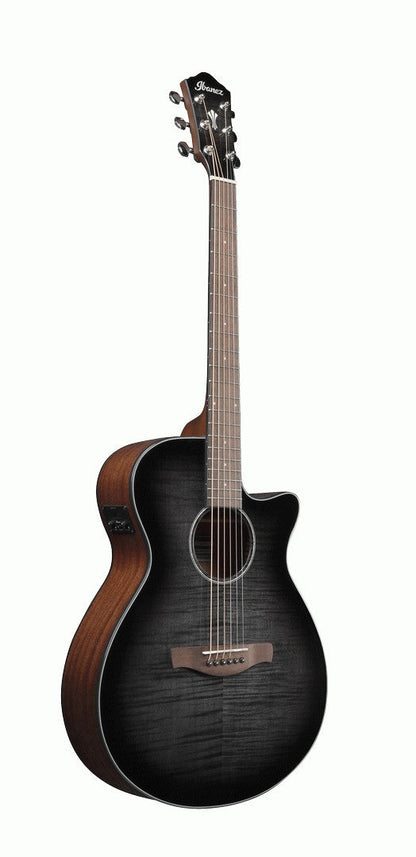 Ibanez AEG70 Acoustic Electric Guitar in Transparent Charcoal Burst High Gloss