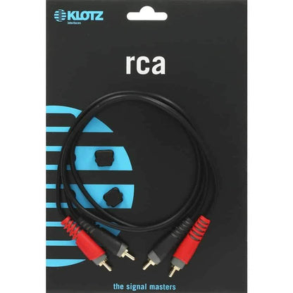 Klotz Pro Stereo Twin Cable with Straight RCA Plugs 6m
