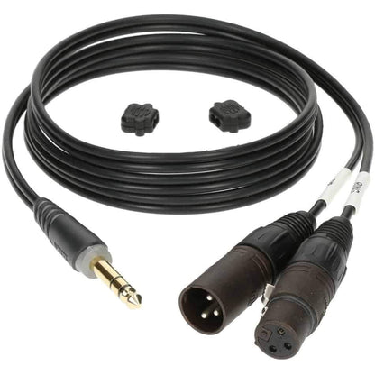 Klotz AY1X0200 2m Insert Cable 1/4" TRS  2 XLR M/F