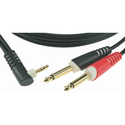 Klotz AY50300 3m Y cable 3.5mm Angle TRS 2 1/4" TS