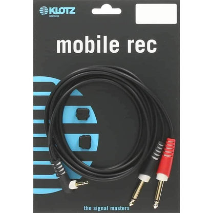 Klotz AY50300 3m Y cable 3.5mm Angle TRS 2 1/4" TS