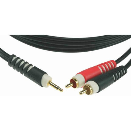 Klotz AY70300 3m Y cable TRS 3.5mm 2 RCA plug