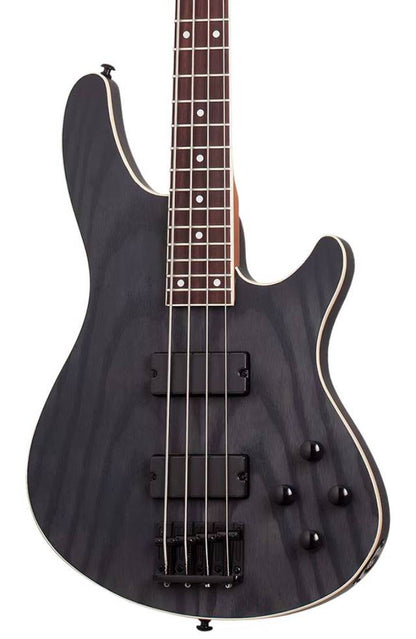 Schecter C-4 Standard Bass Guitar in Charcoal Satin