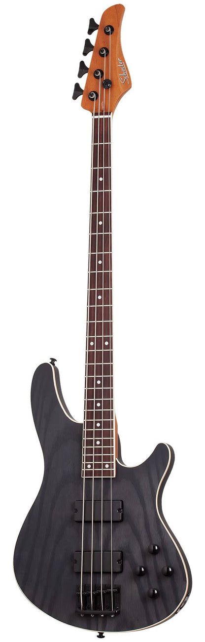 Schecter C-4 Standard Bass Guitar in Charcoal Satin