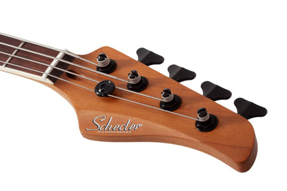Schecter C-4 Standard Bass Guitar in Charcoal Satin